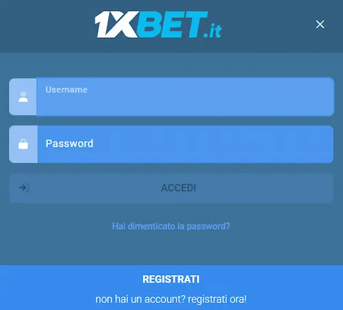 1XBet Casino Italy login